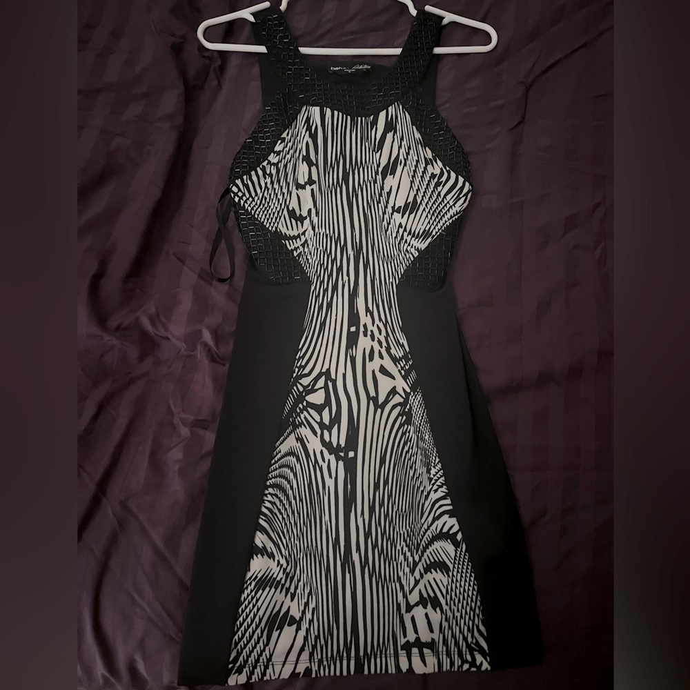 Black and white xtra small Bebe dress